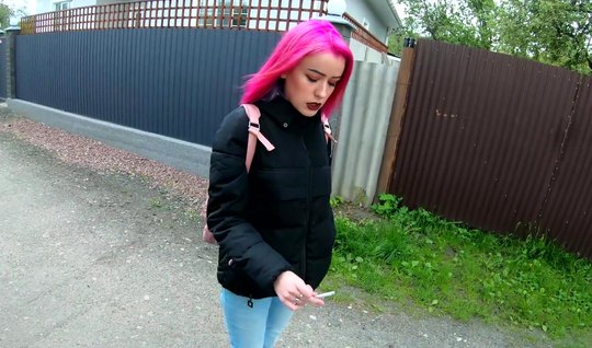 Russian girl with red hair enjoys homemade porn