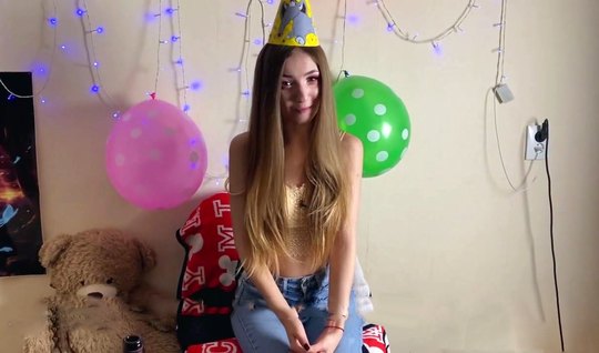 Young girl got a hard dick for her birthday